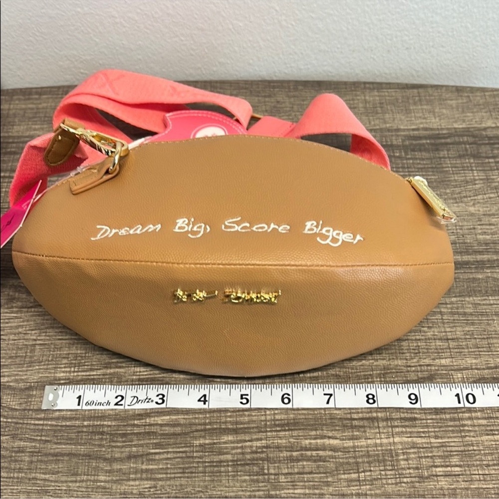 Betsey Johnson Kitsch XOTOSS Football Bag - Picture 10 of 11